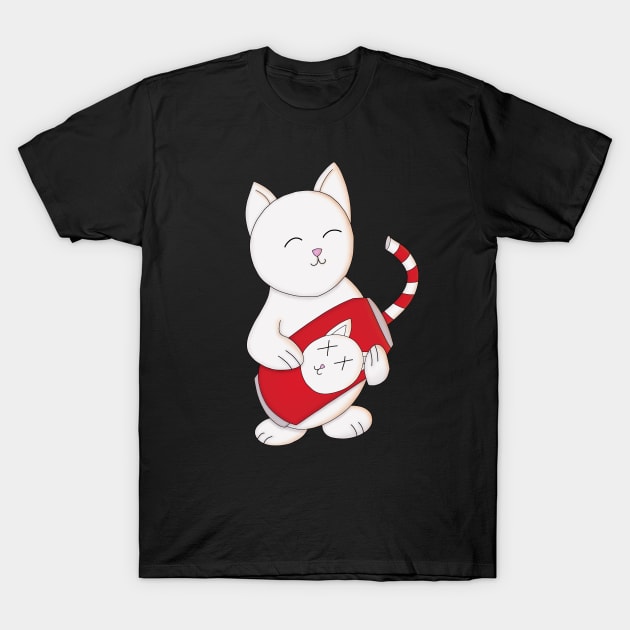 Cat And Soda T-Shirt by pako-valor